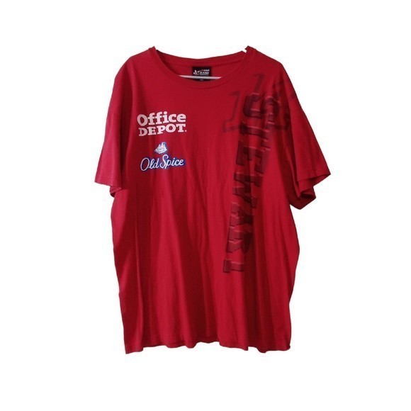 Men's Chase Authentic Stewart Office Depot Red‎ Short Sleeve Shirts Size 2XL - Picture 10 of 16